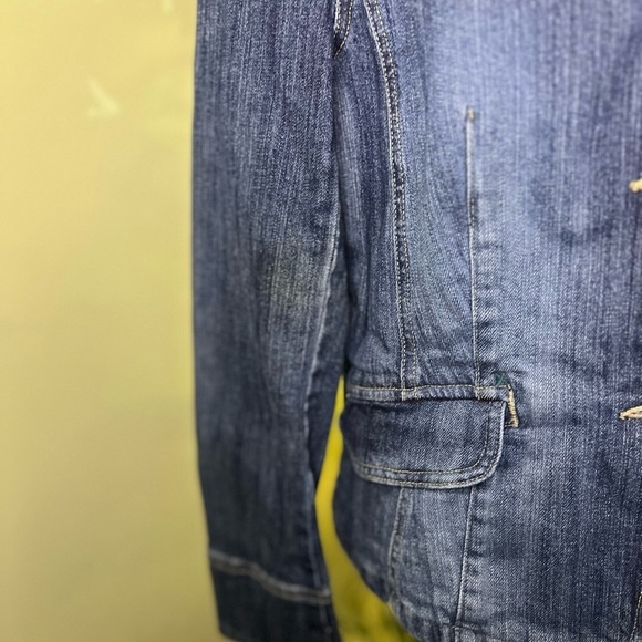 SIGRID OLSEN Denim Jacket with Buttons Size 4 - Picture 7 of 7